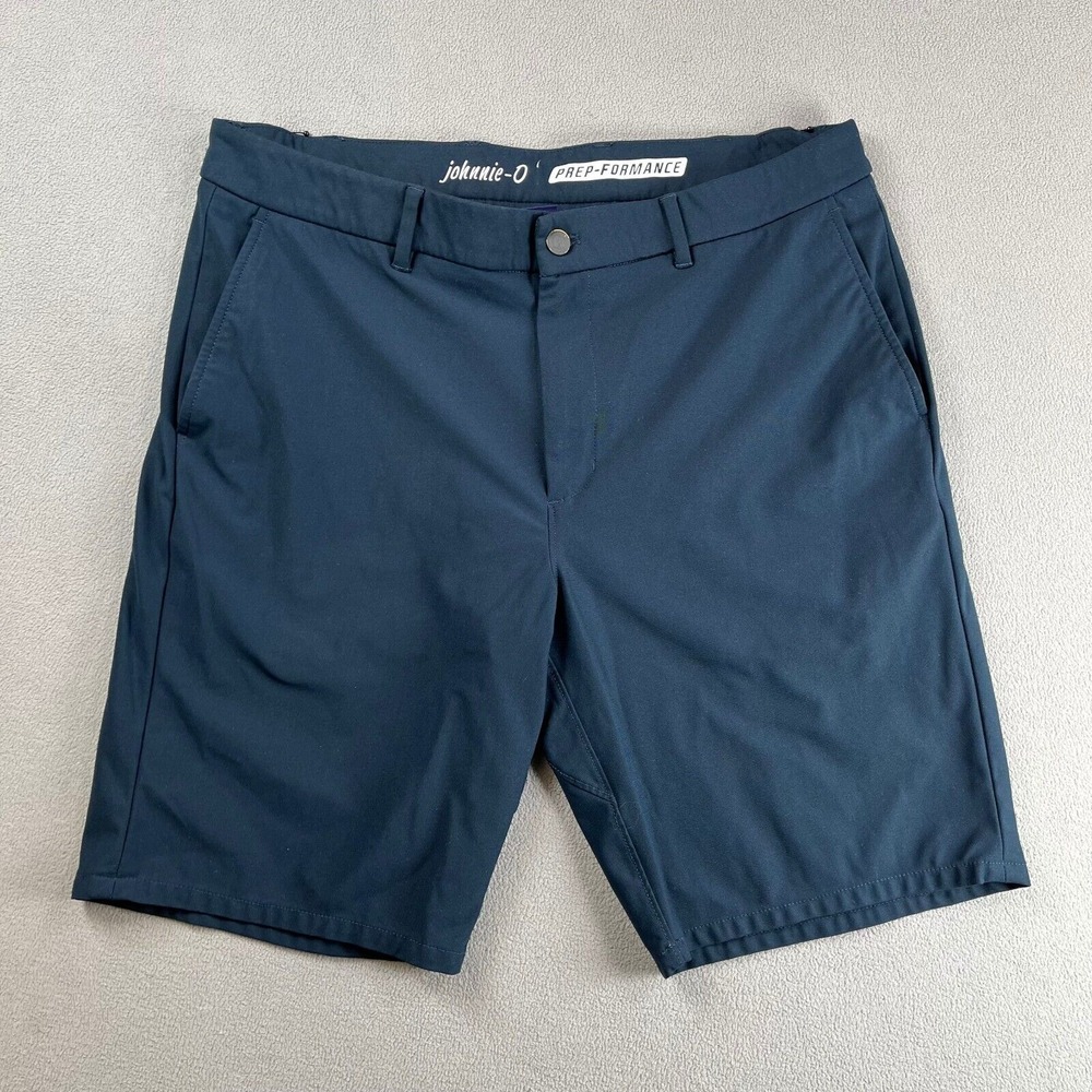 johnnie-O Navy Blue Jean Shorts